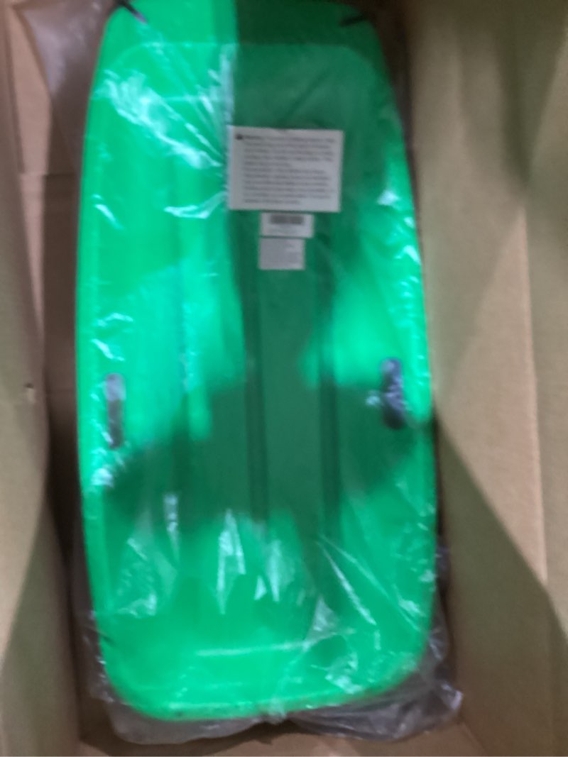 Condition photo showing Good Condition for Snow Sled for Kids: 35", Cold-Resistant, Anti-lateral Drift, Included Rope, One Handle per Side, Fast, Stable, Stackable, Easy to Carry, Toboggan Sleds for Snow Days Blue-Green-Purple