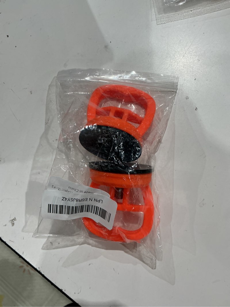 Condition photo showing Good Condition for dent puller, 2 pack car dent puller, suction cup dent puller handle lifter, powerful car dent remover, dent removal kit and dent repair puller for car dent repair,screen,glass,tiles and objects moving orange