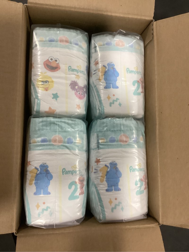 Condition photo showing New/Like New for pampers diapers - baby dry - size 1, 120 count, absorbent disposable infant diaper (packaging may vary) size 1 120