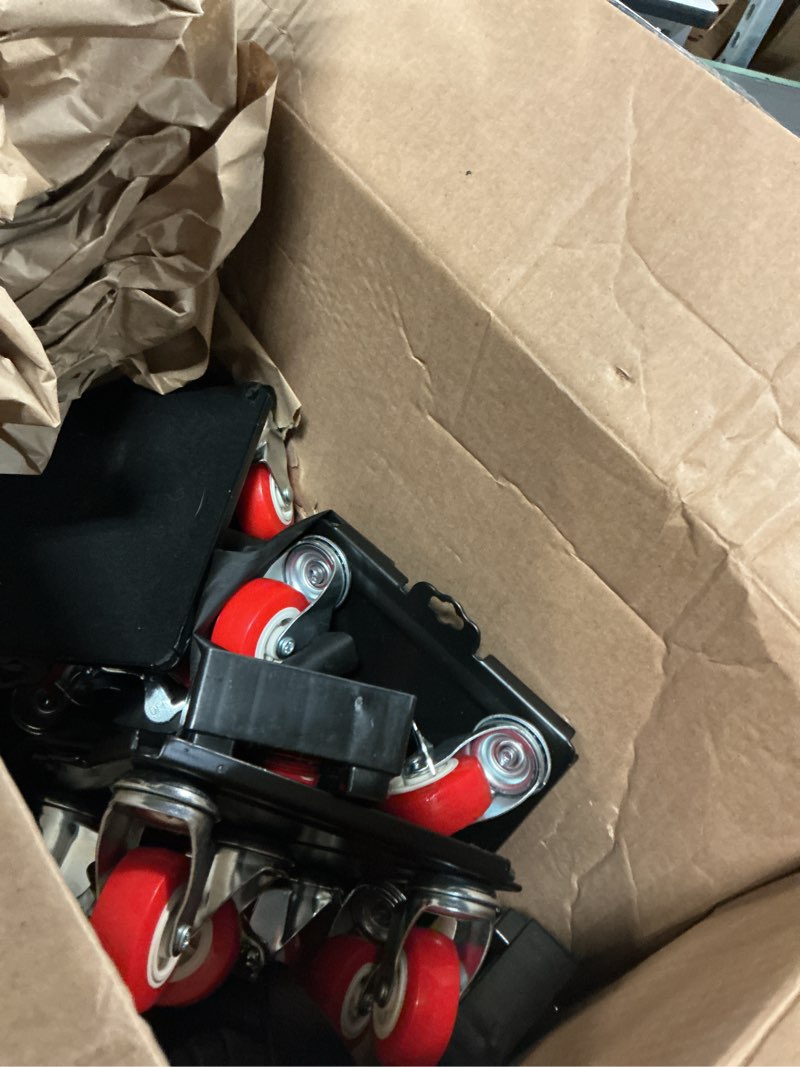Condition photo showing As Is for myuea furniture dolly,furniture movers with 5 wheels,carbon steel panel heavy duty dolly,maximum load 3474lbs,furniture lifter with 5 360° rotatable rubber universal wheels(black,6.89x6.9 in) black 6.89x6.9 in