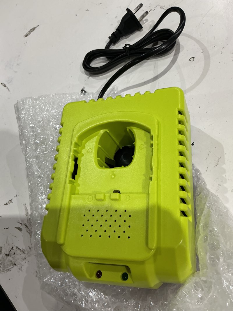 Condition photo showing New/Like New for power tool battery charger suitablr for ryobi batteries color(lime  green)