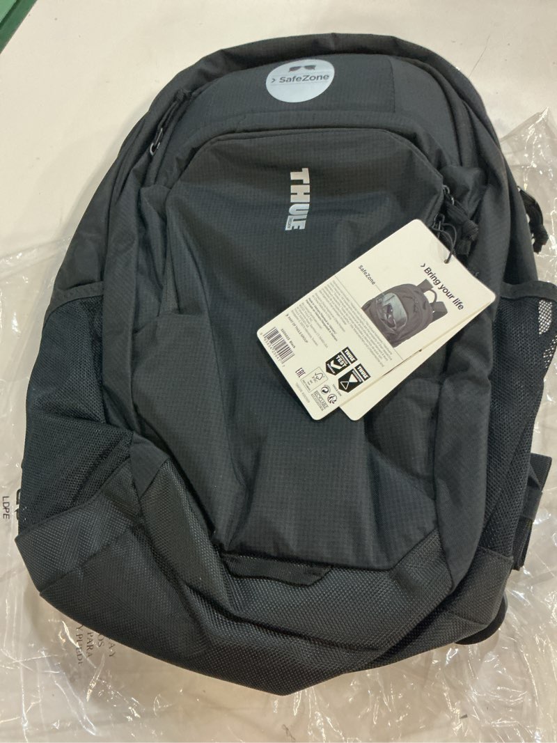 Condition photo showing New/Like New for thule chronical backpack 24l, padded sleeve fits 15.6" laptop, internal organization, side bottle pockets, ergonomic fit