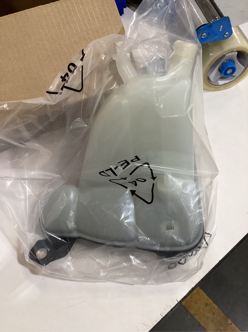 Condition photo showing As Is for coolant radiator reservoir tank 2515000049 coolant overflow expansion bottle with cap and sensor for mercedes-benz r350 2013 stylish design