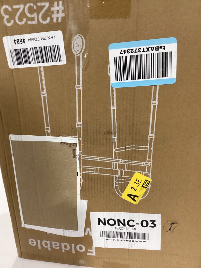 Condition photo showing Good Condition for Narrow Walker for Small Doorways - Width Height Adjustable Walker, Folding Narrow Walkers for Seniors Handicapped & Disabled, Standard Walkers for Tight Spaces, Steel Frame Support to 350 lbs Navy Blue