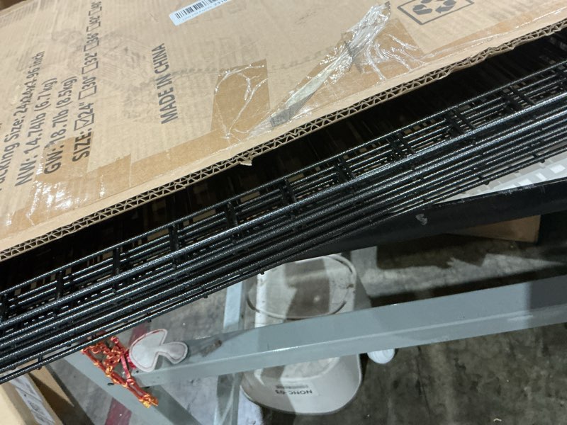 Condition photo showing New/Like New for nezuc foldable metal dog exercise playpen gate fence dog crate 8 panels 24 inch height puppy kennels with bottom pad for animals outdoor indoor (with bottom pad, 8 panels 24" h)