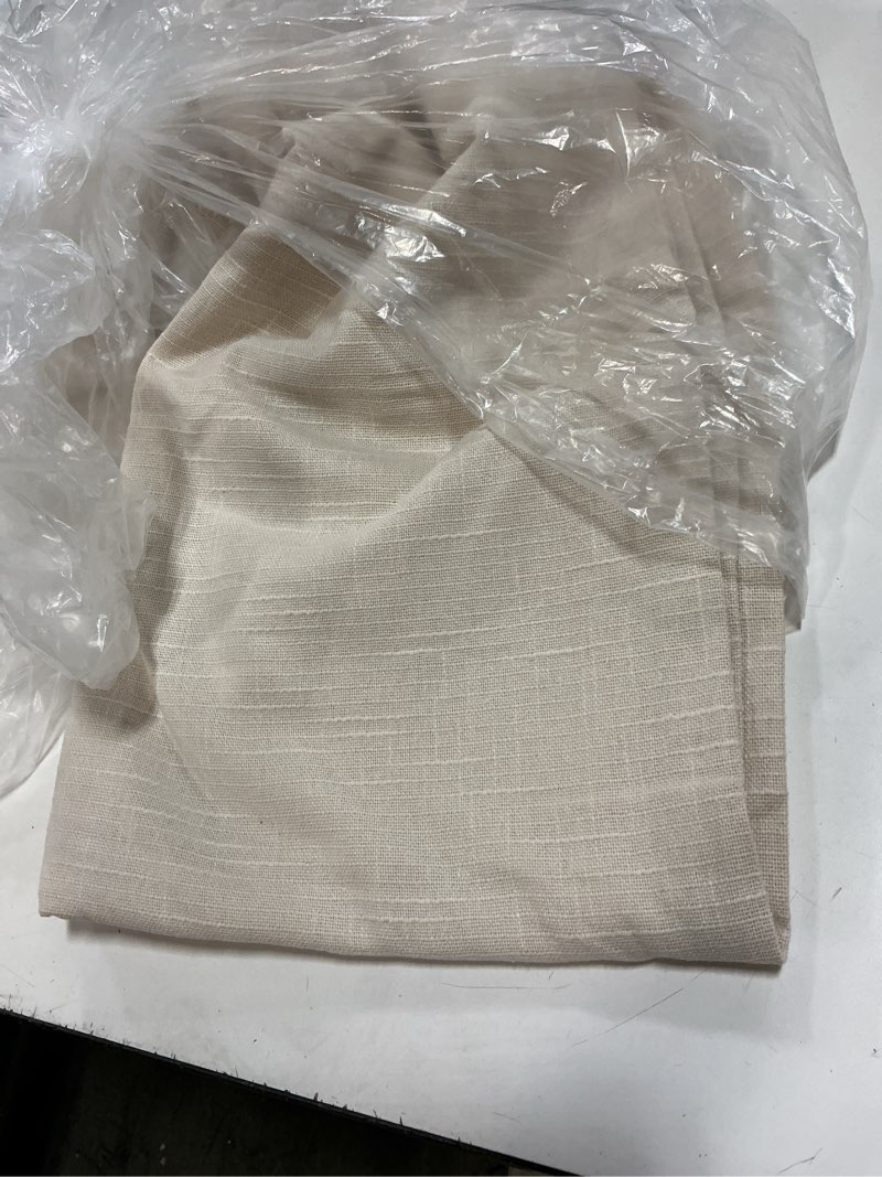 Condition photo showing Good Condition for cotton slub curtain - single panel, 48x96, natural