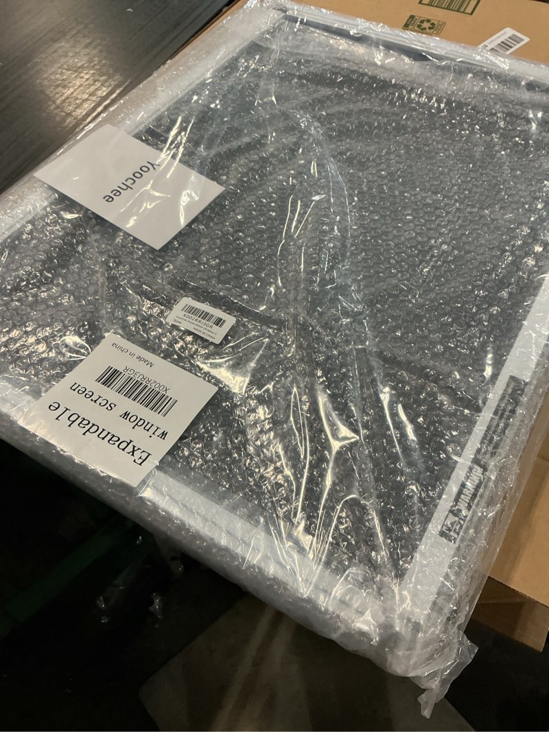 Condition photo showing New/Like New for expandable window screen, 2 pack adjustable window screen(18" h x 25" - 49" w) - large replacement window screens with frame, durable replacement screen for window 2 packs?18" h x 25" - 49" w?