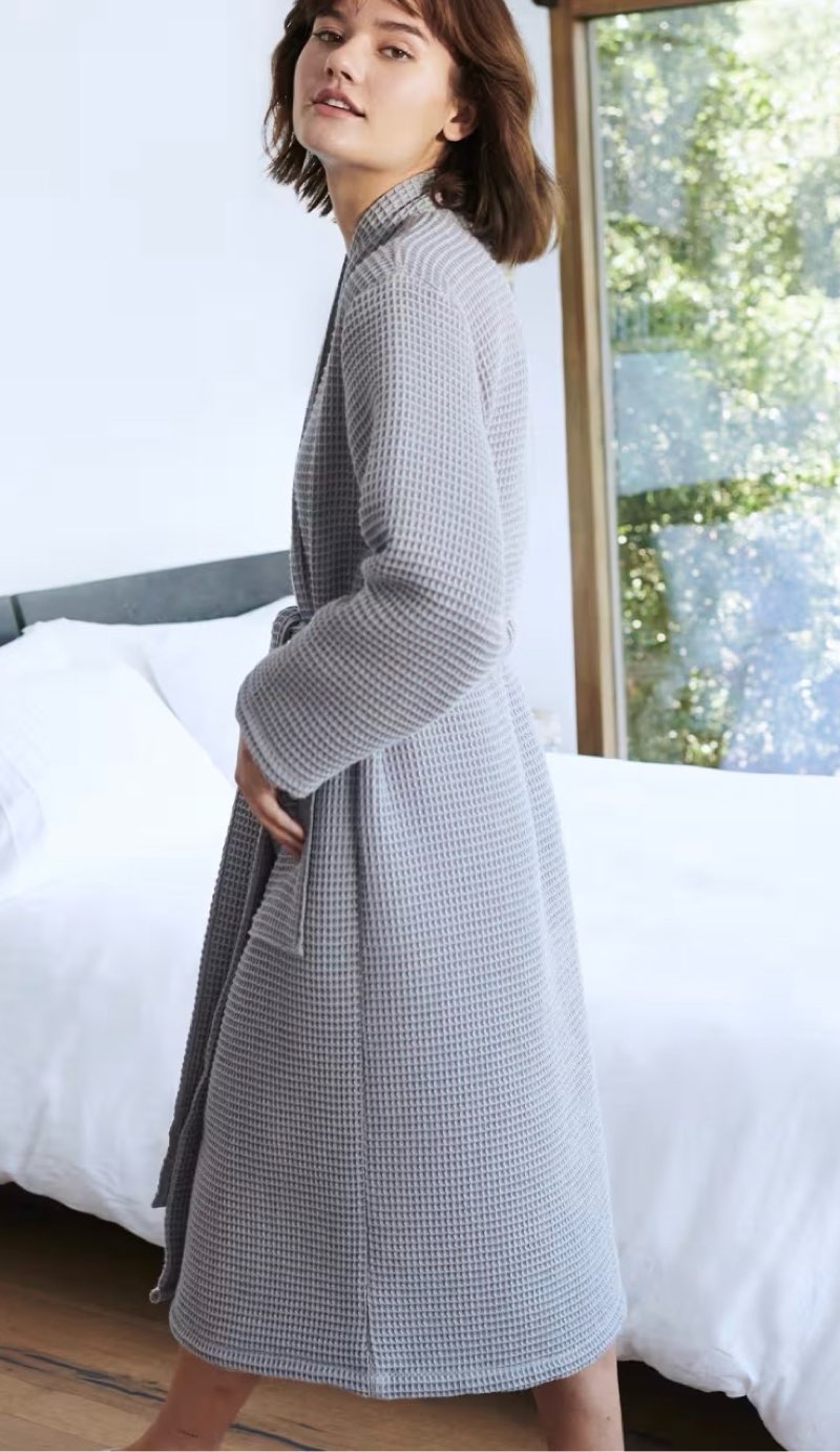 Quince 100% Organic Turkish Waffle Robe Small