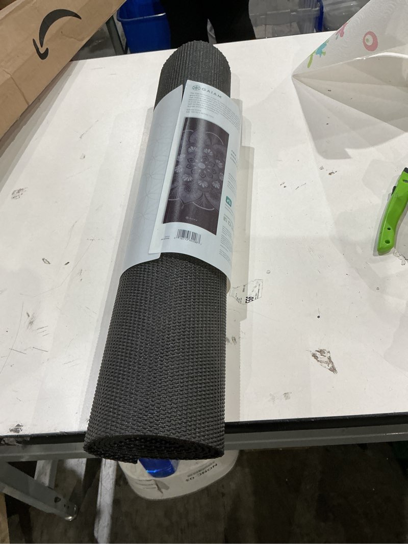 Condition photo showing Good Condition for gaiam print yoga mat, non slip exercise & fitness mat for all types of yoga, pilates & floor exercises mystic ink