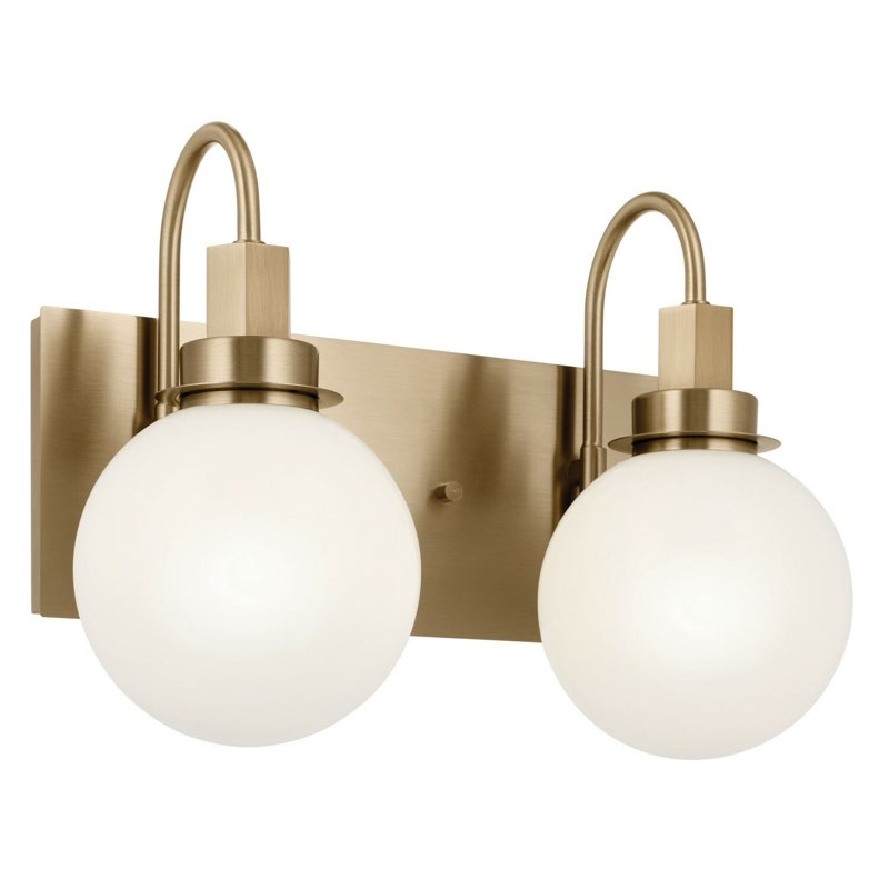 similar to stock photo. 2-light bathroom vanity light in gold