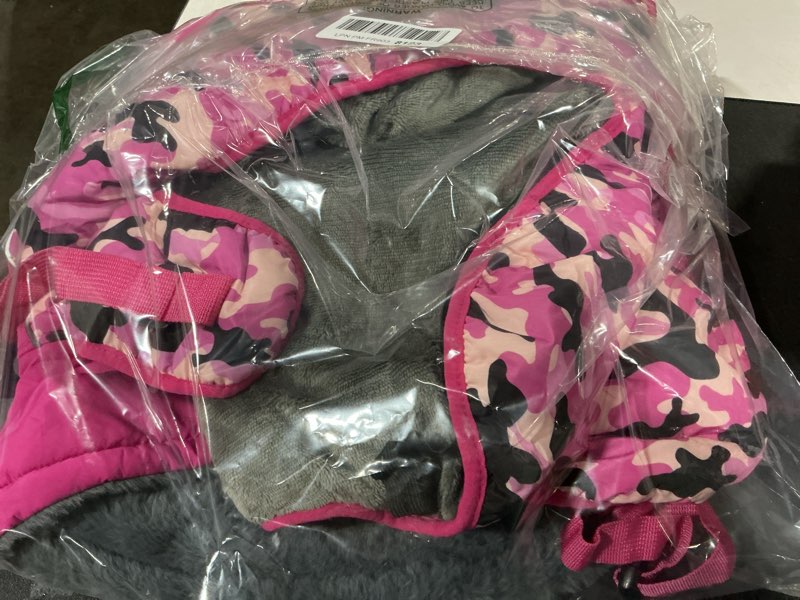 Condition photo showing Good Condition for IECOii Extra Warm Reflective Adjustable Dog Jacket - Fleece Turtleneck Winter Coat for Small, Medium & Large Dogs XXX-Large(Chest:35.04-41.3 in) Pink Camo