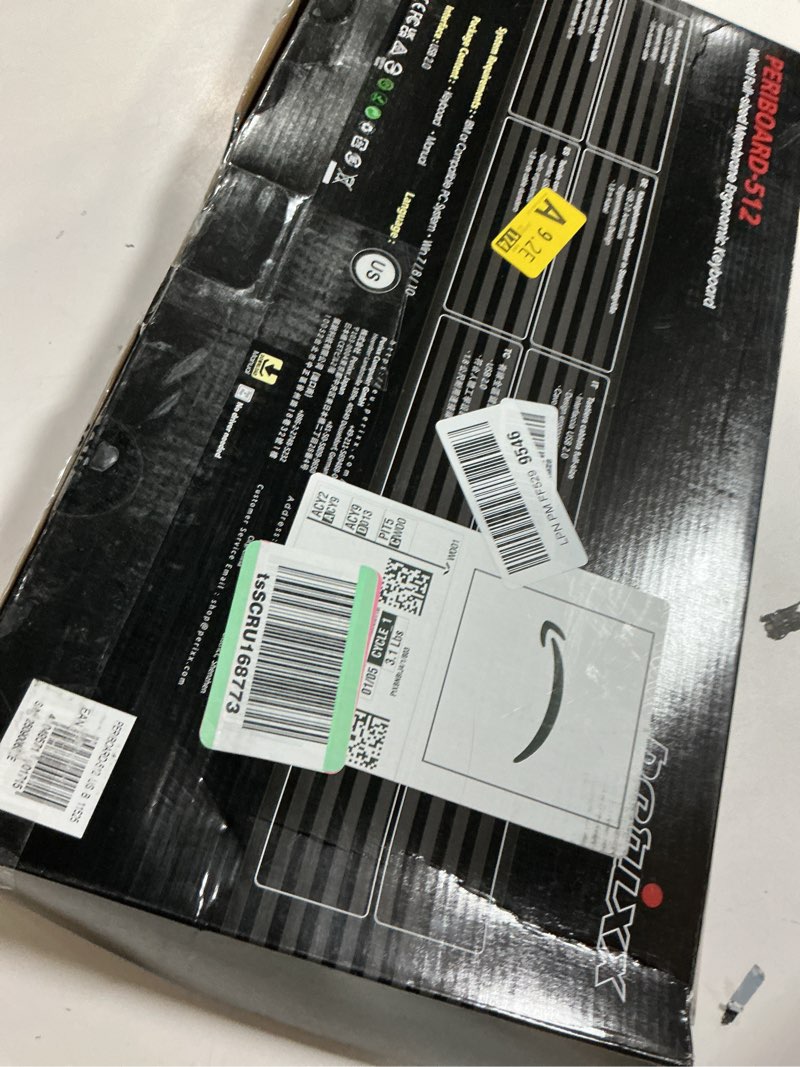 Condition photo showing Good Condition for Perixx PERIBOARD-512B Wired Ergonomic Keyboard - Split Keyboard, Wrist Rest, Natural Typing - Wired USB Connectivity - US English - Black Black Wired