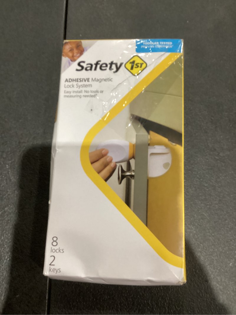 Condition photo showing Good Condition for safety 1st adhesive magnetic lock system, 8 locks and 2 keys