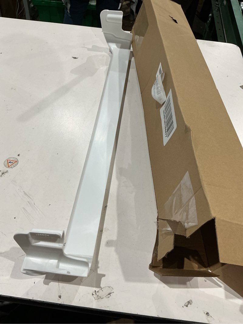 Condition photo showing As Is for [upgrade] 240534901 refrigerator door shelf rack bar fit for frigidaire kenmore replace 948954 ap3214630 ps734935 eap734935 frigidaire door shelf retainer bar figure 5,6,7 lists the compatible models.