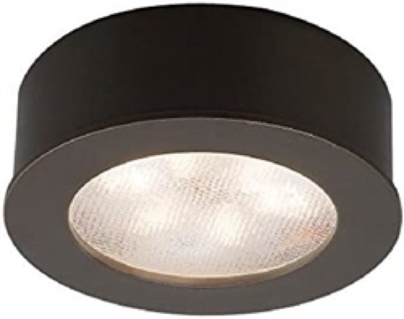 WAC Lighting HR-LED87-27-DB LED Round Button Light, 2700K, Dark Bronze