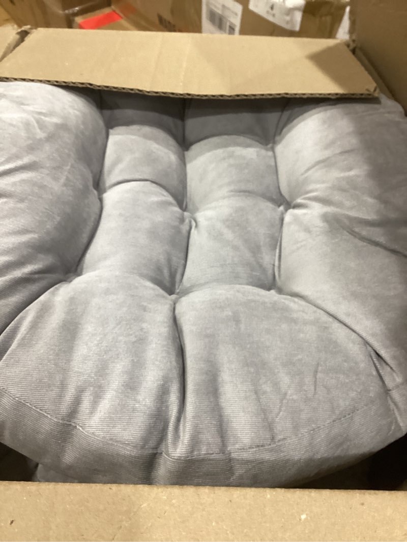 Condition photo showing Good Condition for jerify floor pillow cushions large round square large meditation floor pillow for classroom adult meditation picnic party seating learning daycare school(round,light gray,8 pcs) round light gray 8