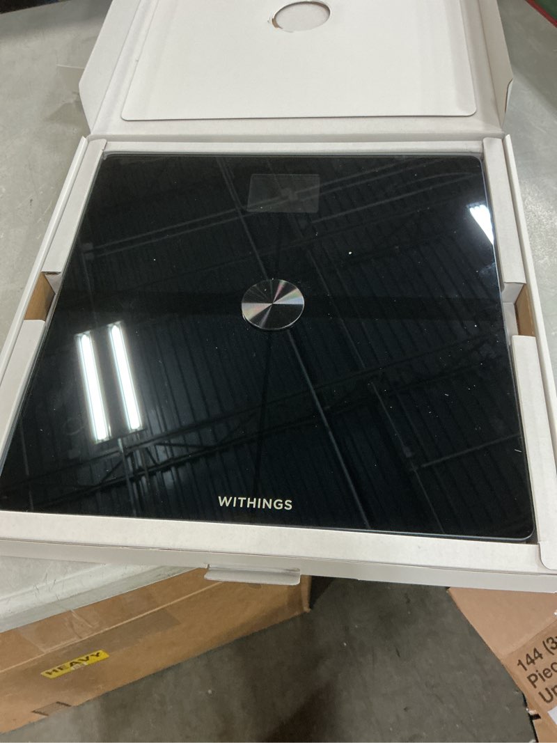 Condition photo showing Good Condition for WITHINGS Body Smart - Accurate Scale for Body Weight and Fat Percentage, Body Composition Wi-Fi and Bluetooth Weight Scale, Baby Weight Scale, Smart Scale Apple Health Compatible, Bathroom Scale Black Body Smart