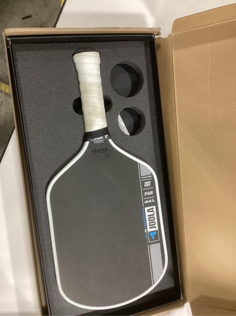 Condition photo showing As Is for JOOLA Pro IV Pickleball Paddles – Raw Carbon Fiber Surface – Perseus, Hyperion, Scorpeus & Magnus Shapes – 14mm/16mm – Tech Flex Power – Propulsion Core – Wide or Elongated – UPA-A and USAP Approved 16mm Hyperion