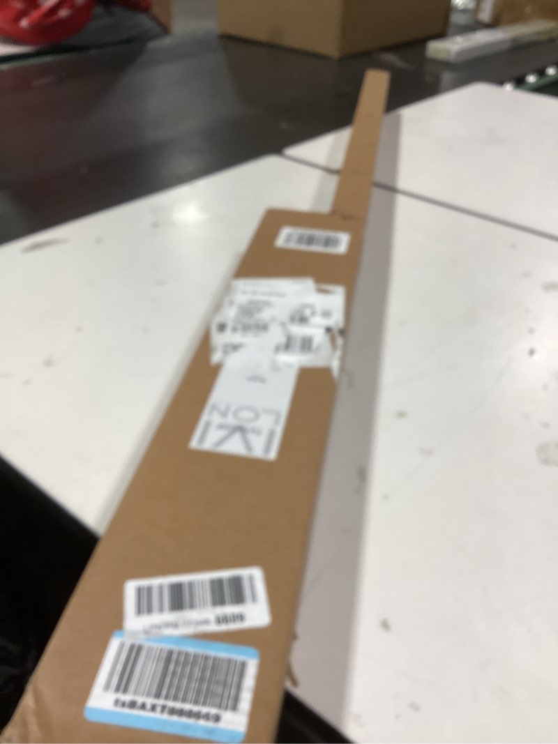 Condition photo showing New/Like New for Ivilon Drapery Treatment Window Curtain Rod - Square Design 1 1/8 Rod. 72 to 144 Inch. Black 72 to 144 in.