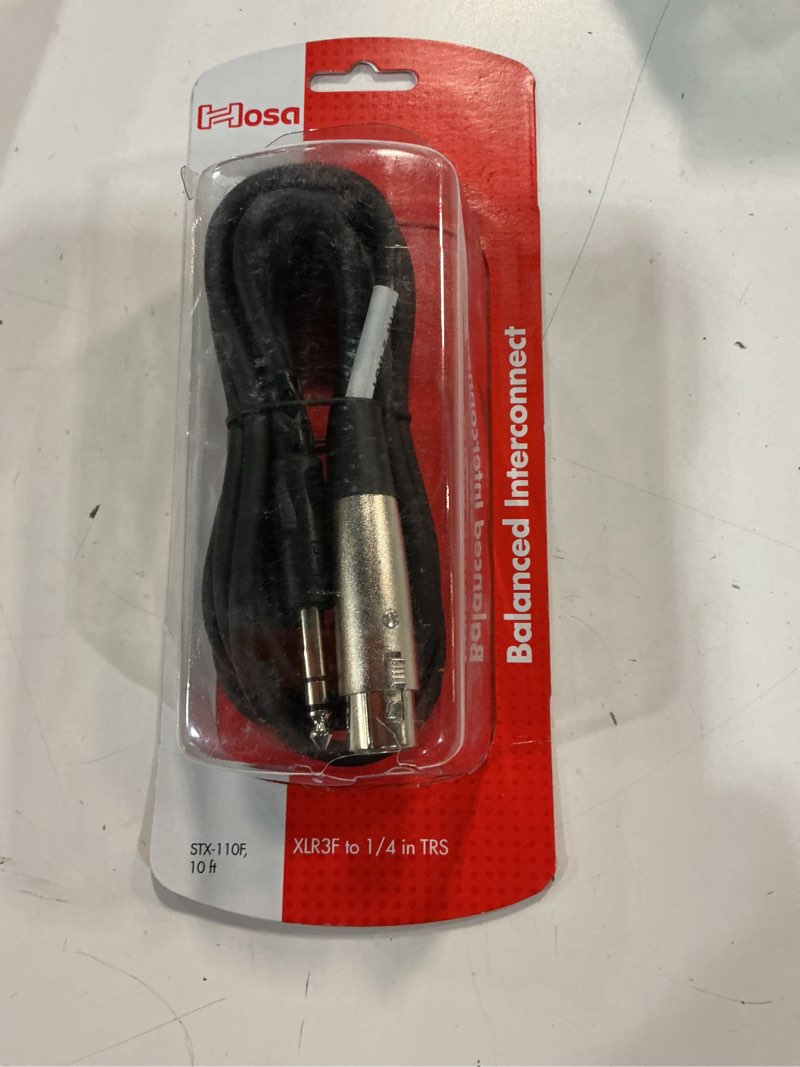 Condition photo showing Good Condition for Hosa STX-110F XLR3F to 1/4 Inch TRS Balanced Interconnect Cable, 10 Feet