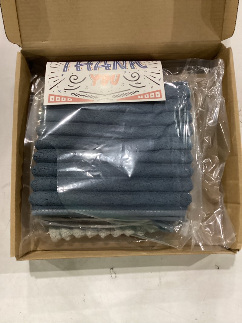 Condition photo showing New/Like New for luxury 2-piece quick-dry bath towel set 27.5x 55 inches – ultra soft microfiber for bathroom, bar, pool, gym & travel – elegant twill design darkgrey+lightgrey 27.5 x 55 inches