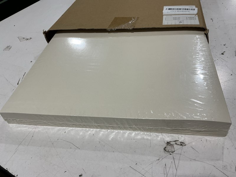 Condition photo showing New/Like New for 11x17 cream shimmer cardstock 100 sheets | goefun ivory pearlescent ledger paper 65lb, thick card stock paper for drawings, posters, brochures, flyers, menu, covers cream shimmer 11x17-65lb