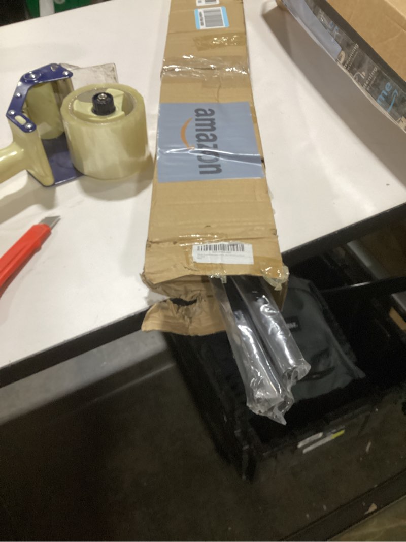 Condition photo showing Good Condition for Black Curved Shower Curtain Rod,48-72 Inch Adjustable Shower Rods For Bathroom Stainless Steel Rustproof Tension Shower Curtain Rod For Windows Need To Dirll