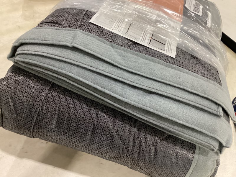 Condition photo showing Good Condition for no magnet thermal insulated door curtain, fit door size 74 x 84 inch waterproof thicken winter cover windproof insulation blanket, gray gray-no magnet fit door size 74"x84"