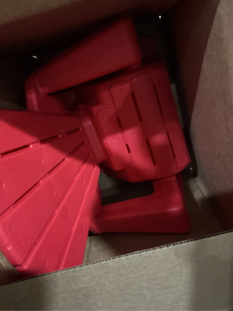 Condition photo showing Good Condition for little tikes kids garden chair 2 pack in red, outdoor toddler activity adirondack chairs for picnic, garden, patio, backyard & beach, outdoor chair set
