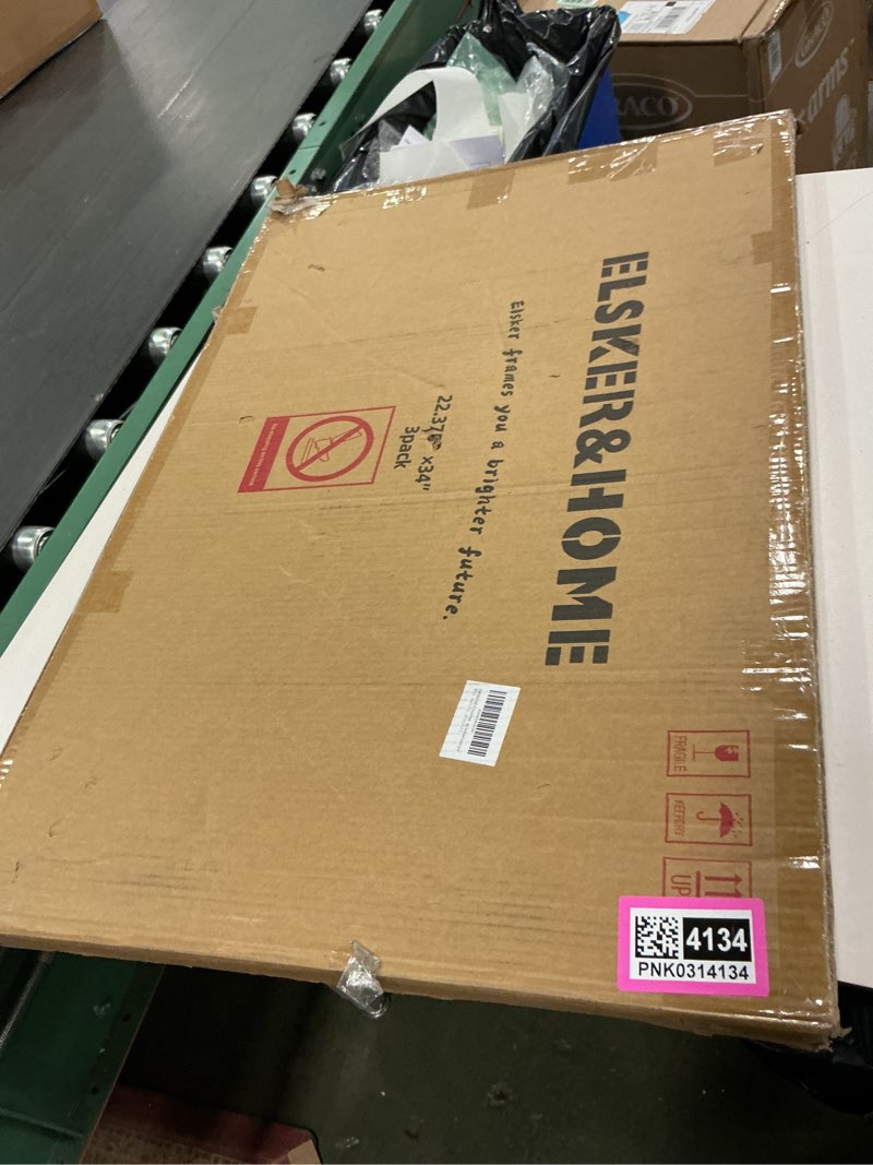 Condition photo showing New/Like New for ELSKER&HOME 22.375x34 Poster Frame 3 Pack, Gold Picture Frame for Horizontal or Vertical Wall Mounting, Sturdy and Scratch-proof Gold 22.375 x 34