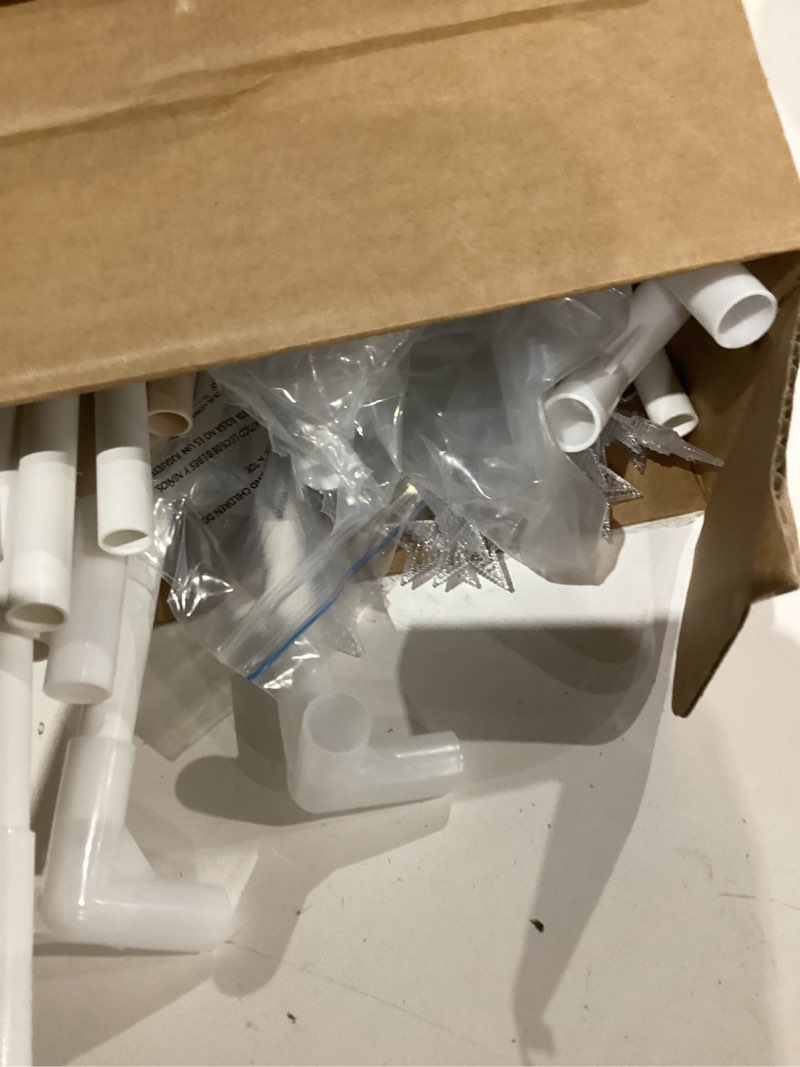 Condition photo showing Good Condition for Kids Play Tent Indoor: with Mat, Tassel Garland, Star Lights - Girl Tent Indoor Playhouse for Kids Toys for Boy Girl Birthday Gift All-Cream Tent