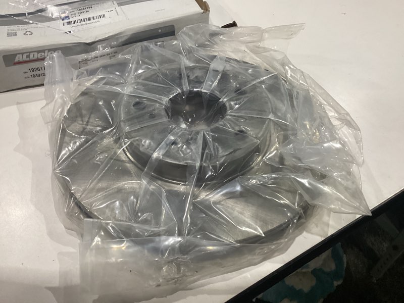 Condition photo showing New/Like New for acdelco silver front brake rotor 18a912a | gm 19261779 brake rotors for select honda accord, honda civic, cr-z, element, fit, acura csx, ilx, and more
