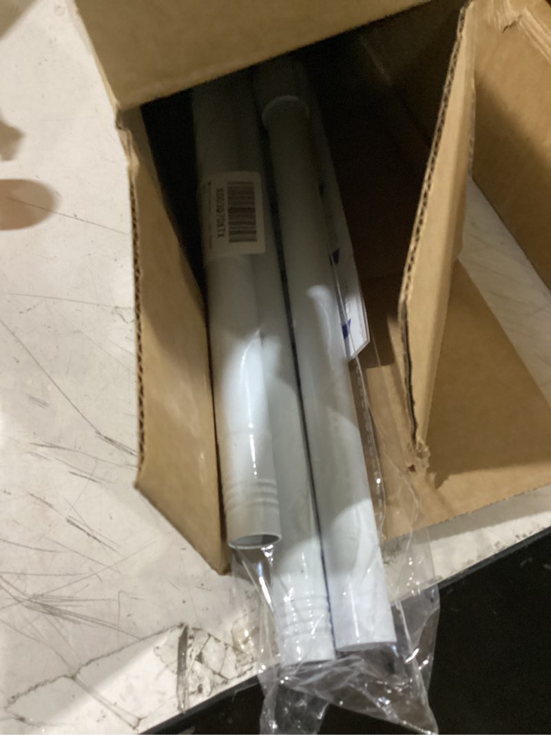 Condition photo showing Good Condition for white tension curtain rod for windows 28 to 48 inch, adjustable expandable pressure spring curtain rod no drilling, 7/8" curtain rod for bedroom doorway closet door white-1p 28-48 inches