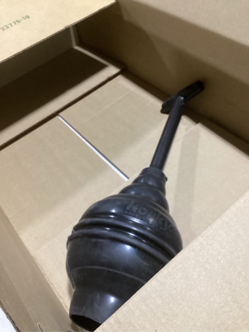 Condition photo showing Good Condition for korky beehivemax hideaway - heavy duty toilet plunger with holder in black - drip free carry-seals all bowl shapes – powerful clog removal, 97-5b