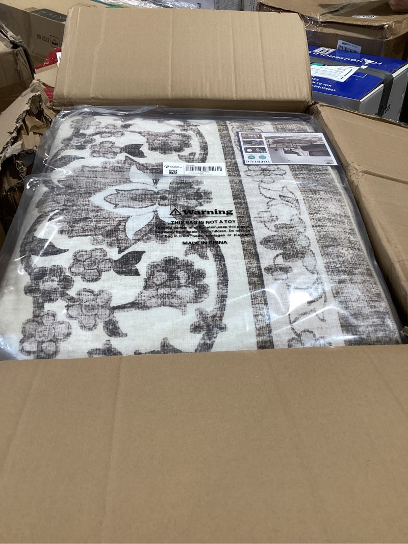 Condition photo showing Good Condition for washable 12x18 area rug - extra large rugs for living room soft low pile carpet for bedroom non-slip stain resistant vintage indoor floor carpets (beige, 12x18) 12' x 18' (rectangular) beige