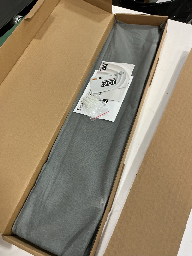 Condition photo showing New/Like New for JQK Bathroom Glass Shelf Chrome, Tempered Glass Shower Storage 24 by 5 inches, 304 Stainless Steel Polished Chrome Wall Mount, TGS101L24-CH 24 Inch (1 Pack) Chrome