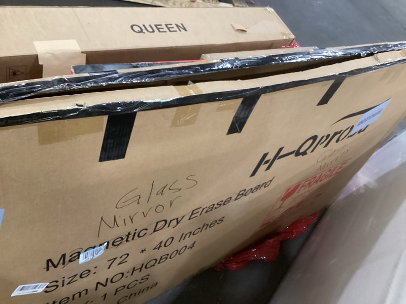 Condition photo showing As Is for DUMOS 63.6"x20.6" Arched Full Length Mirror with Stand Floor Free Standing Aluminum Frame for Bedroom Body Hanging Leaning Modern Simple Home Decor Shatter-proorf Nano Glass Wall, Gold-Rounded Gold-rounded 63.6"L x 20.6"W