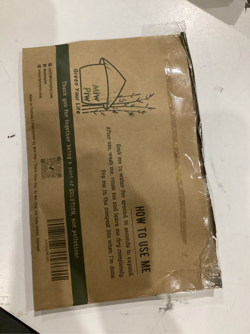 Condition photo showing New/Like New for natural loofah dish sponge pack 3 vegetable scrubber for kitchen -100% biodegradable compostable dishwashing scouring pad zero waste plastic free eco friendly sustainable