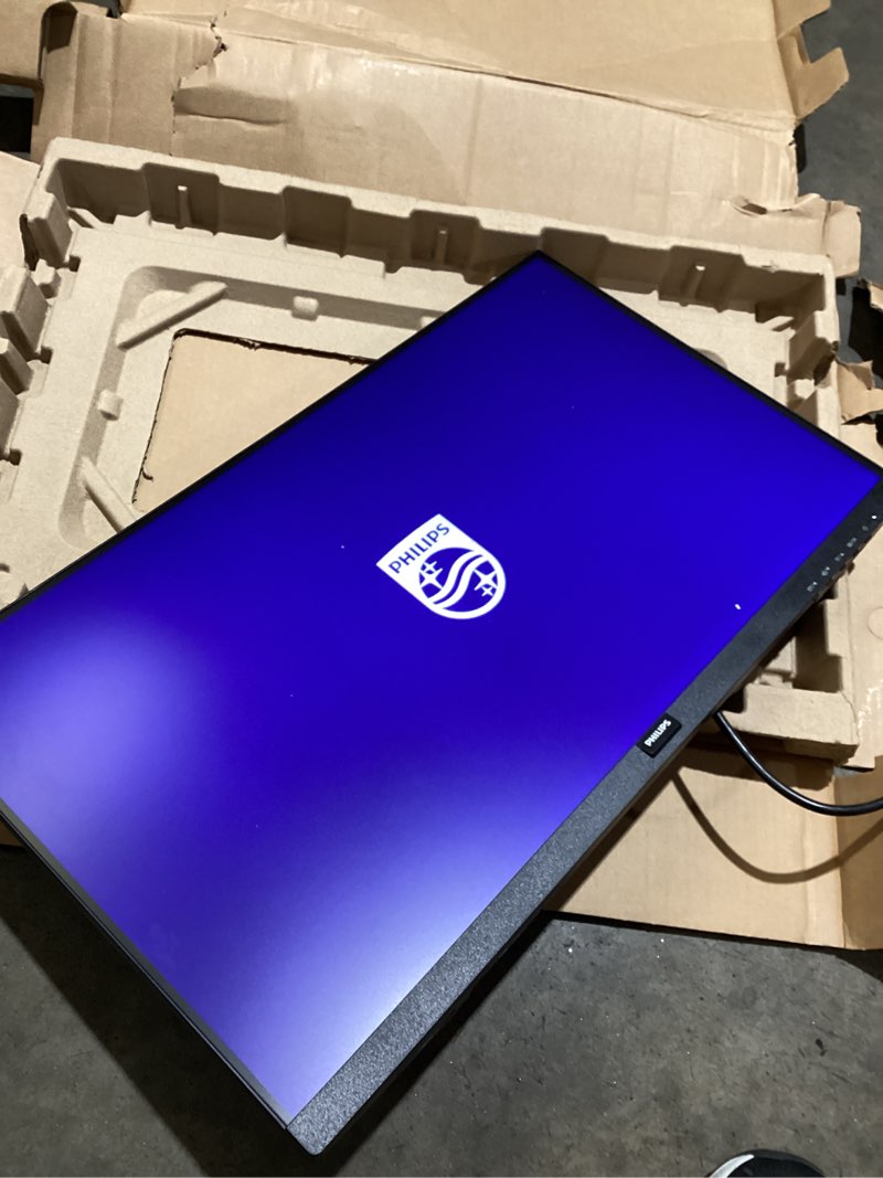 Condition photo showing As Is for Philips New 24 inch Frameless Full HD (1920 x 1080) 100Hz Monitor, VESA, HDMI x1, VGA Port x1, Eye Care, 4 Year Advance Replacement Warranty, 241V8LB, Black