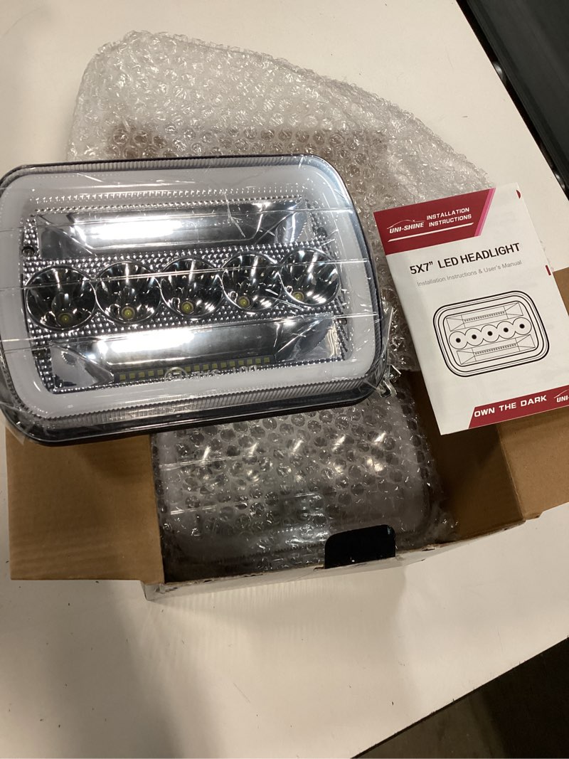 Condition photo showing Good Condition for co light 2pcs 7x6 5x7 led headlights, angel eyes cool halo, white & amber drl with turn signal, dot approved replacement h6054 h5054 6054 for trucks pickup express van