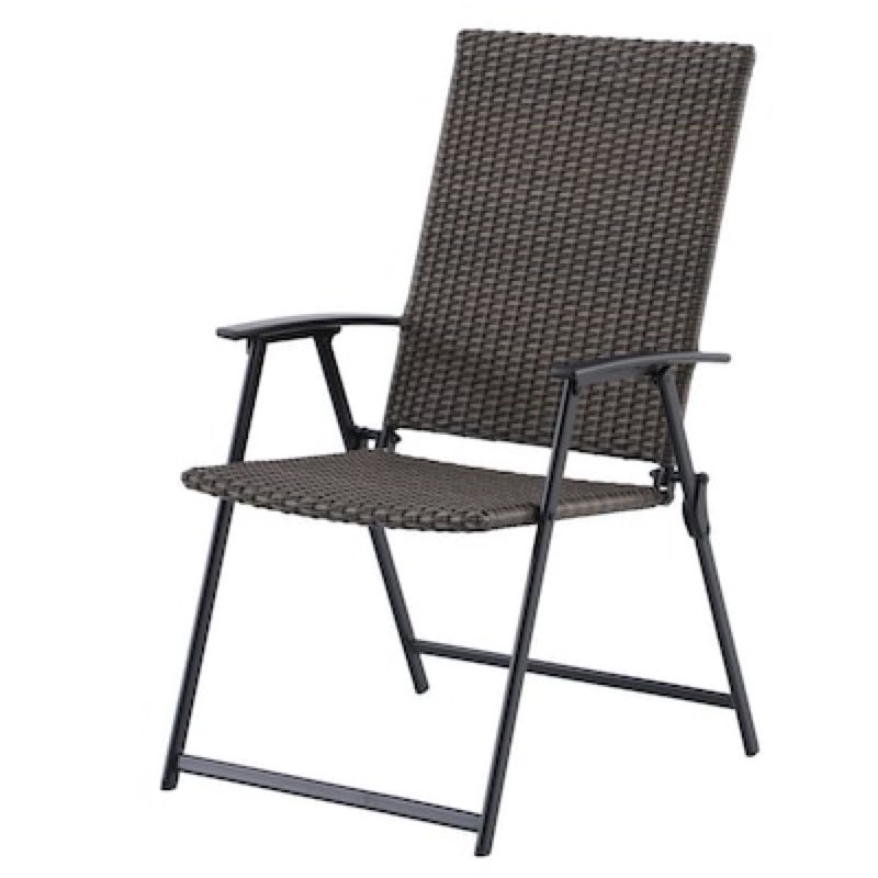 style selections mix and match wicker black steel frame stationary dining chair with woven seat