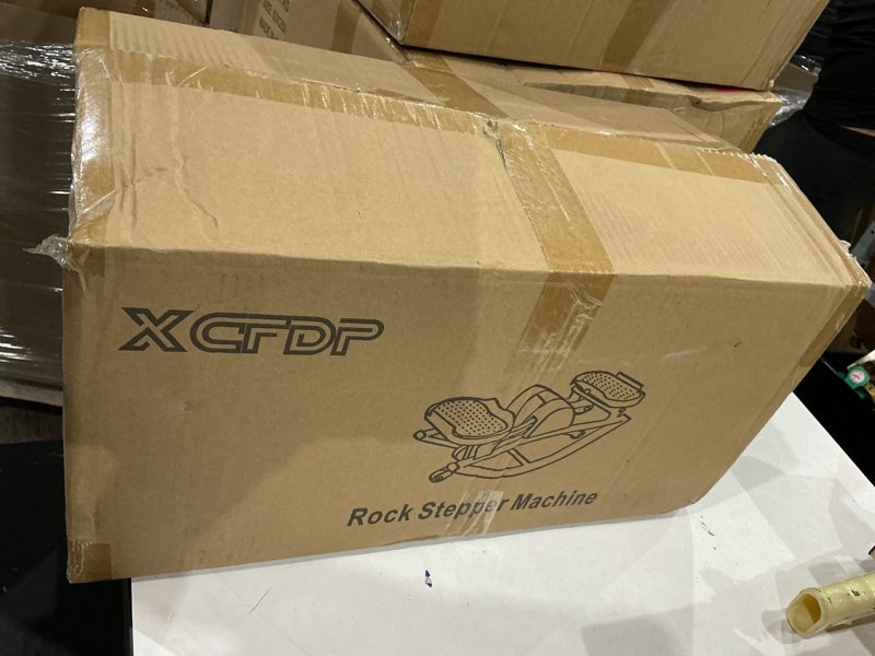 Condition photo showing New/Like New for the rock stepper side to side, u-shaped low-impact mini stepper, quiet lateral rocking step machine, compact stair stepper for home workout & leg glut black