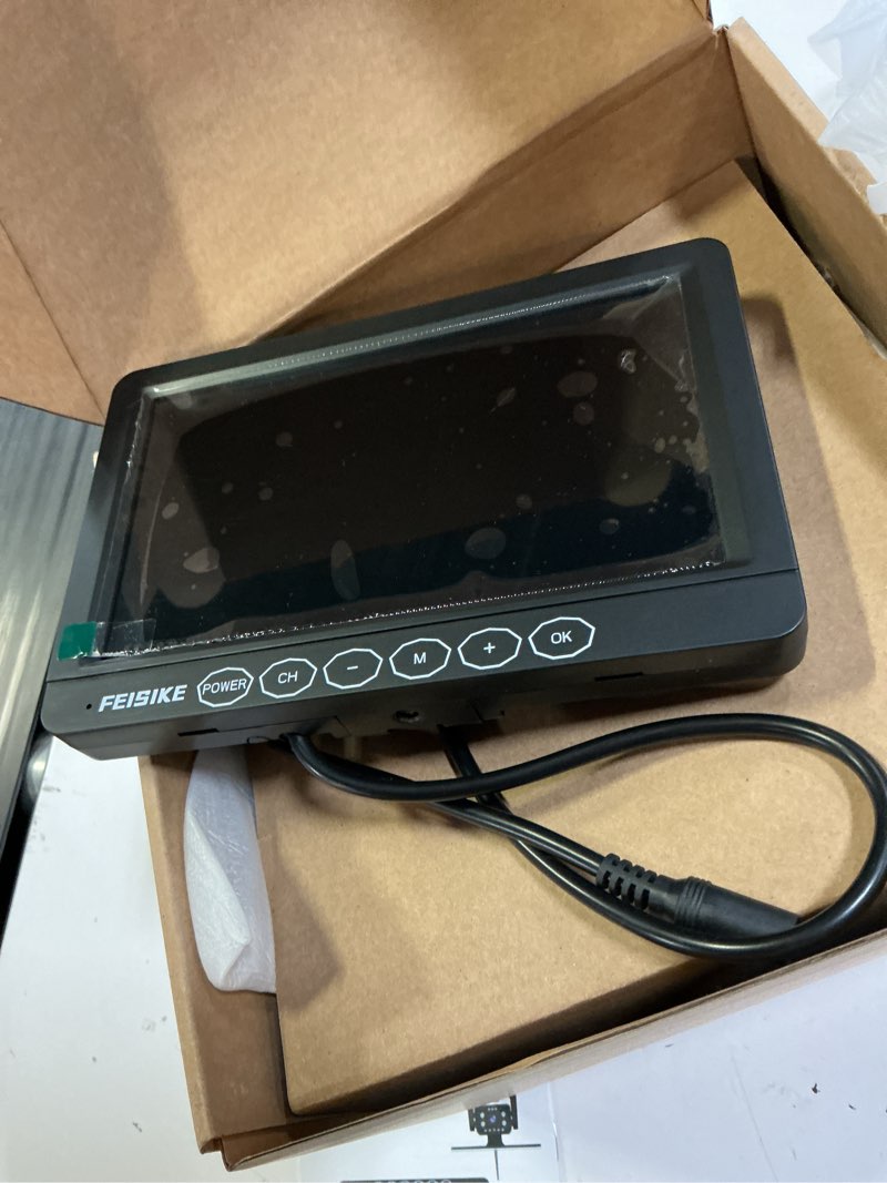 Condition photo showing New/Like New for magnetic solar wireless backup camera for rv truck trailer – 7" 1080p monitor, 1-min install, no delay, 150° rearview camera, ir night vision, auto-sleep, rechargeable battery reverse camera solar-1 camera