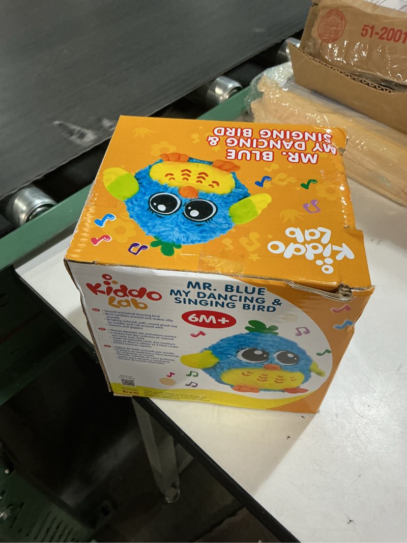 Condition photo showing New/Like New for My Dancing and Singing Bird Mr. Blue - Musical Toys for Toddlers and Infants. Sound and Touch Activated Blue Bird Toy for Girls and Boys  Infant Toys Ages 6-12 Months  18 Months  1 2 3 4 5 6 Years.