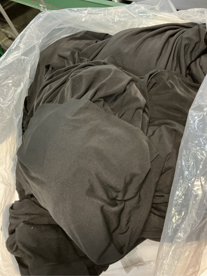 Condition photo showing Good Condition for outpain 12 pack spandex black round tablecloths for 60 inch/5ft tables - stretchy table cloth with skirt, wrinkle-free fitted cloth for wedding vendor, banquet & graduation decor (120" round) black 60inch(12pack)