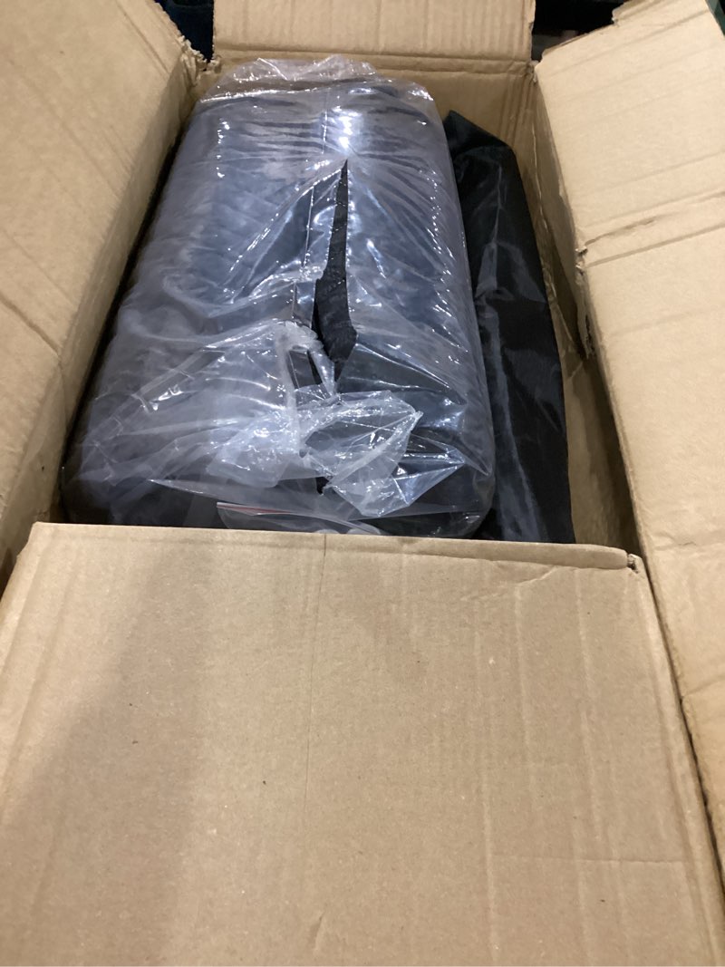 Condition photo showing As Is for nirvix sauna box, portable steam sauna for home with 1000w 3l steamer, 9-level temperature control & remote, with foldable chair, for relaxation, detox & indoor/outdoor use (2.6' x 2.6' x 5.9')