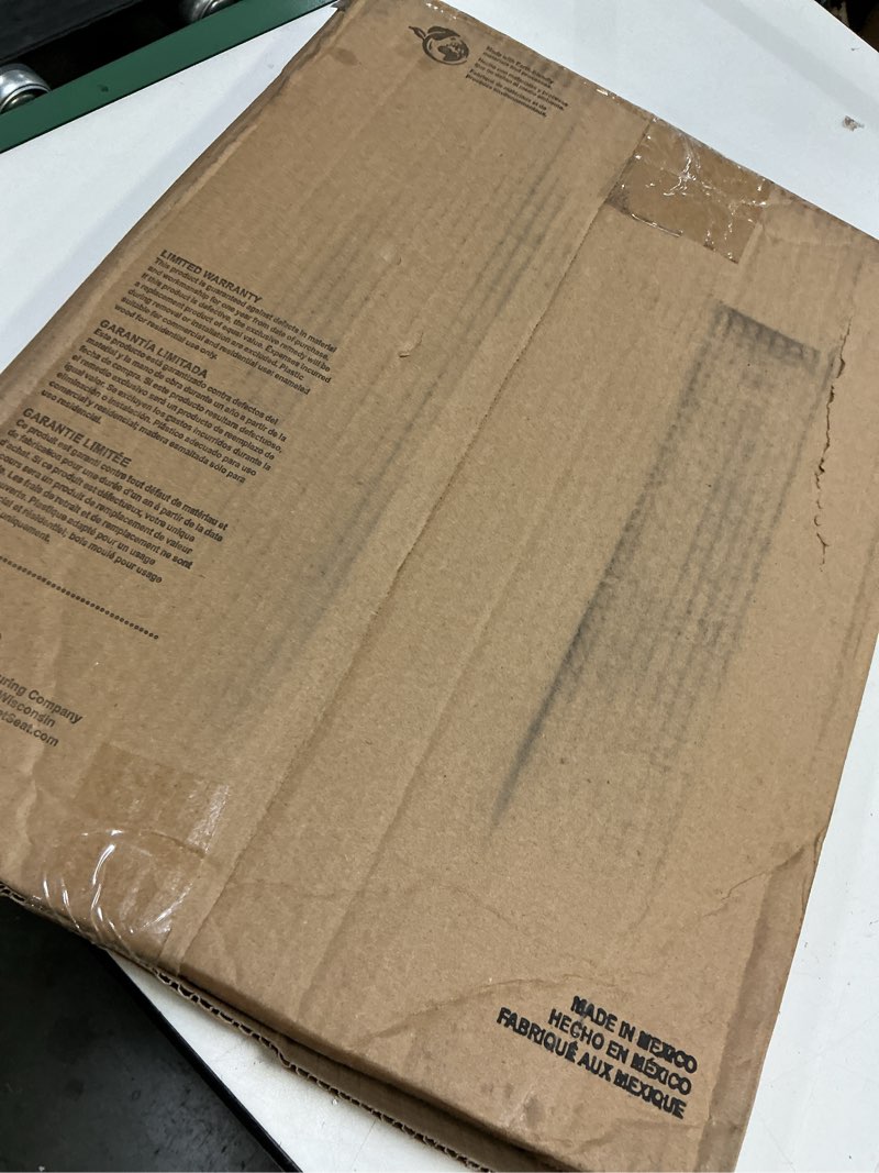 Condition photo showing As Is for Bemis 170 Durable Plastic Toilet Seat, Elongated, White