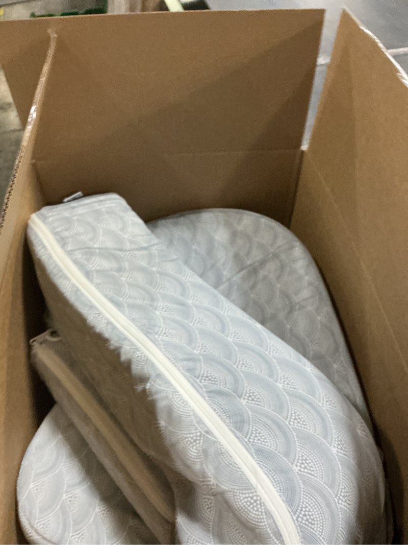 Condition photo showing As Is for my brest friend twin nursing pillow - enhanced comfort with slipcover - ergonomic breastfeeding pillow for ultimate support - adjustable nursing pillow with handy side pocket, horizon horizon twin