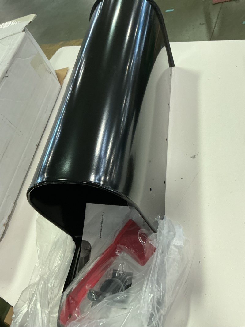 Condition photo showing Good Condition for Black Metal Mailboxes for Outside Post Mount, Standard Mail Box, Galvanized Steel Heavy Duty Mailbox, Medium Capacity, 19 x 8.7 x 6.7 inches