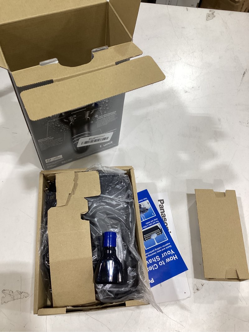 Condition photo showing Good Condition for panasonic arc5 electric razor for men with pop-up trimmer, wet/dry 5-blade electric shaver with intelligent shave sensor and multi-flex pivoting head – es-lv65-s (silver)